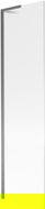 Mexen Next L vonios pertvara, 1-duris, 50 x 150 cm, juostuota, šautuvų metalo - 895-050-000-03-09-95