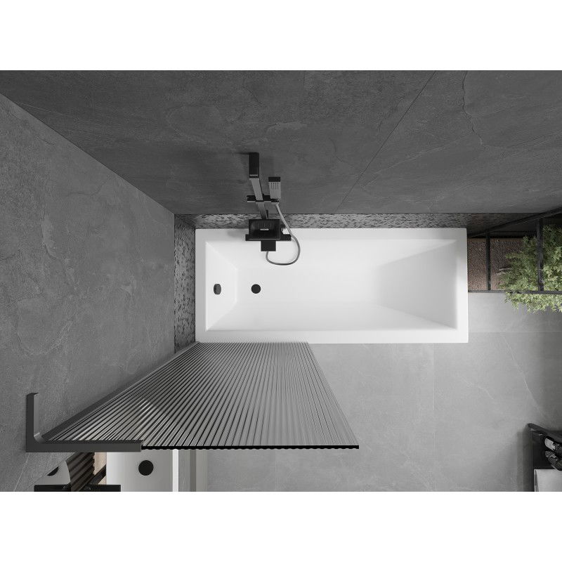 Mexen Next L vonios pertvara 1 varčios 70 x 150 cm, dryžiai, gun metal - 895-070-000-03-09-95