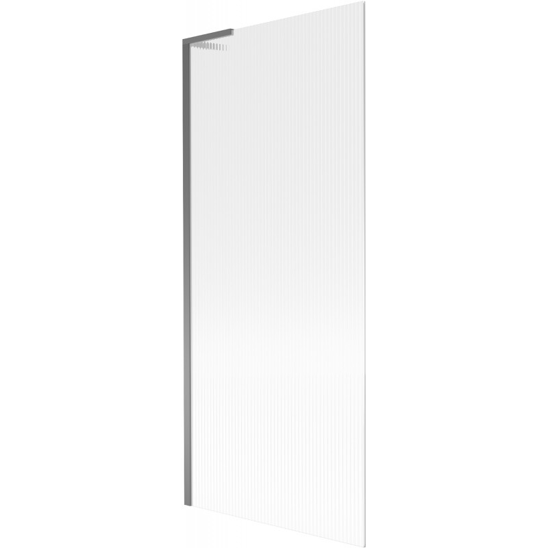 Mexen Next L vonios ekranas, 1 sparno, 80 x 150 cm, dryžuotas, ginklo metalo - 895-080-000-03-09-95