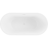 Mexen Luna laisvalaikio vonia 170 x 80 cm, balta/juoda, balta perpildymo anga - 52031708075-20