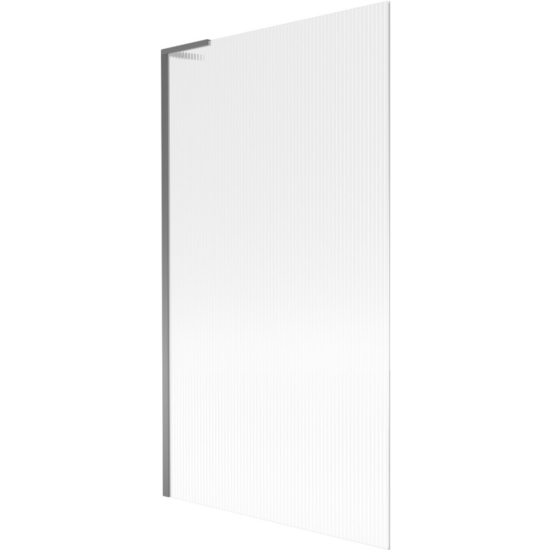 Mexen Next L vonios sienelė, 1-duris, 100 x 150 cm, dryžiai, gun metal - 895-100-000-03-09-95