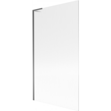 Mexen Next L vonios sienelė, 1-duris, 100 x 150 cm, dryžiai, gun metal - 895-100-000-03-09-95