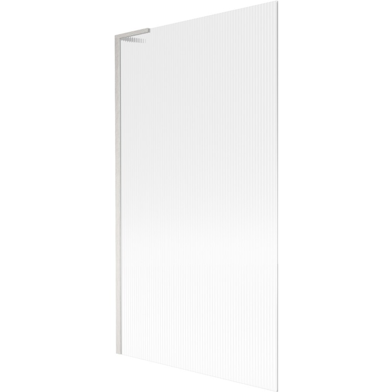 Mexen Next L vonios ekrano 1-durys 100 x 150 cm, dryžuotas, šlifuotas nikelis - 895-100-000-03-09-97