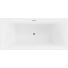 Mexen Nita laisvai pastatoma vonia 170 x 80 cm, balta, šlifuota vario išleidimo anga - 52091708000-65