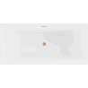 Mexen Nita laisvai stovinti vonia 170 x 80 cm, balta, šlifuoto vario perteklius - 52091708000-65