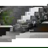 Mexen Nita laisvai stovinti vonia 170 x 80 cm, balta/juoda, auksinis perteklius - 52091708075-50