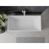 Mexen Nita laisvai pastatoma vonia 170 x 80 cm, balta/juoda, baltasis perpildymo - 52091708075-20