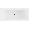 Mexen Nita laisvasis vonia 170 x 80 cm, balta/juoda, rožinė auksinė perteklius - 52091708075-60