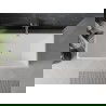 Mexen Nita laisvai pastatoma vonia 170 x 80 cm, balta/juoda, šlifuoto nikelio perpylimas - 52091708075-97