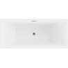 Mexen Lita laisvai stovinti vonia 170 x 75 cm, balta, auksinis perpylimas - 52121707500-50