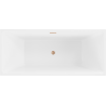 Mexen Lita laisvosios montavimo vonia 170 x 75 cm, balta, šlifuotas varis - 52121707500-65