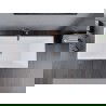 Mexen Lita laisvai pastatoma vonia 170 x 75 cm, balta/juoda, perpylimas rožinis auksas - 52121707575-60