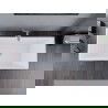 Mexen Lita laisva vonia 170 x 75 cm, balta/juoda, matinio nikelio perpylimas - 52121707575-97