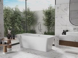 Mexen Tonia laisvai pastatoma vonia 170 x 75 cm, balta, chromuota perleidimas - 52171707500-01