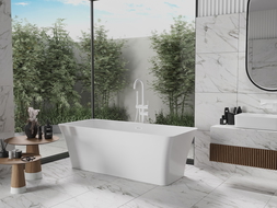 Mexen Tonia laisvai stovinti vonia 170 x 75 cm, balta, baltas persipylimas - 52171707500-20