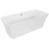 Mexen Tonia laisvai stovinti vonia 170 x 75 cm, balta, šepečiu nikelio - 52171707500-97
