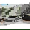 Mexen Tonia laisvas vonia 170 x 75 cm, balta/juoda, šlifuotas auksas - 52171707575-55