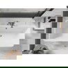 Mexen Tonia laisvai pastatoma vonia 170 x 75 cm, balta/juoda, persipylimas gun metal - 52171707575-95