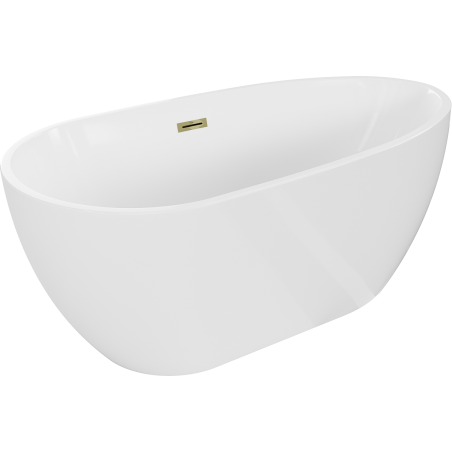 Mexen Eos laisvai stovinti vonia 170 x 75 cm, balta, aukso perregos - 52471707500-50