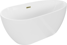 Mexen Eos laisvai stovinti vonia 170 x 75 cm, balta, aukso perregos - 52471707500-50