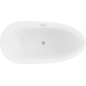 Mexen Eos vonios vonia laisvai stovinti 150 x 75 cm, balta, auksinė šlifuota - 52471507500-55