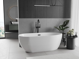 Mexen Eos laisvai stovinti vonia 170 x 75 cm, balta, juoda pertrauka - 52471707500-70