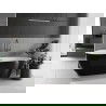 Mexen Eos laisvai stovinti vonia 150 x 75 cm, balta/juoda, perteklius gun metal - 52471507575-95