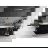 Mexen Eos laisvai stovinti vonia 170 x 75 cm, balta/juoda, gun gray šlifuotas perpylimas - 52471707575-66