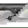 Mexen Eos laisvai stovinti vonia 150 x 75 cm, balta/juoda, perteklius gun metal - 52471507575-95