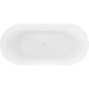 Mexen Roxy laisvai stovinti vonia 170 x 80 cm, balta, baltas perpylimas - 51201708000-20