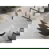 Mexen Roxy laisvas 170 x 80 cm, balta/juoda, rožinė auksinė perteklių - 51201708075-60