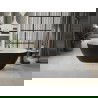 Mexen Roxy vonia laisvai stovinti 170 x 80 cm, balta/juoda, šlifuota varinė perlaida - 51201708075-65