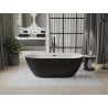 Mexen Roxy laisvai stovinti vonia 170 x 80 cm, balta/juoda, juodas perteklius - 51201708075-70