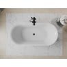 Mexen Roxy laisvai stovinti vonia 170 x 80 cm, balta/juoda, juodas perteklius - 51201708075-70