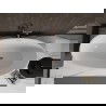 Mexen Bilbao laisvai stovinti vonia 180 x 90 cm, balta, persipylimas rožinis auksas - 51311809000-60