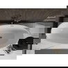 Mexen Bilbao laisvas vonios 180 x 90 cm, balta, gun metal perpildymas - 51311809000-95