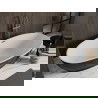 Mexen Bilbao laisvas vonios 180 x 90 cm, balta/juoda, gun metal perlietimo - 51311809075-95