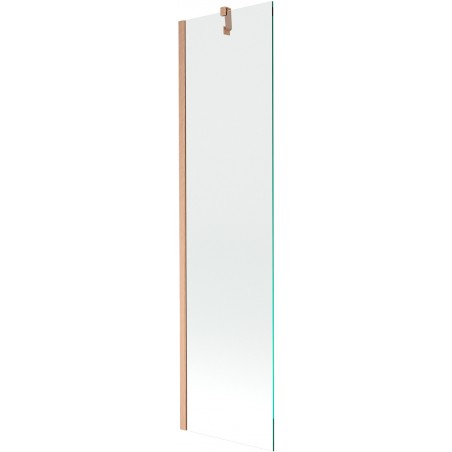 Mexen Next vienos durelių vonios sienelė, 50 x 150 cm, skaidri, šlifuotas varis - 895-050-000-00-00-65