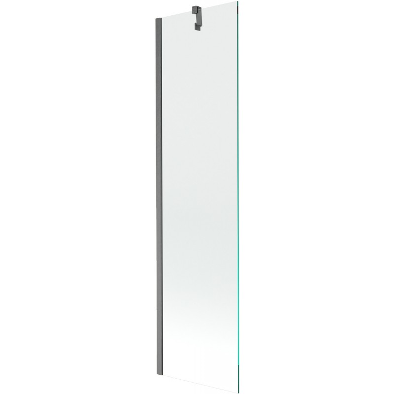 Mexen Next vienos dalies vonios pertvara 50 x 150 cm, permatoma, šlifuota tamsiai pilka - 895-050-000-00-00-66