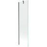 Mexen Next vienos dalies vonios pertvara 50 x 150 cm, permatoma, šlifuota tamsiai pilka - 895-050-000-00-00-66