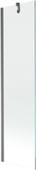 Mexen Next vienos dalies vonios pertvara 50 x 150 cm, permatoma, šlifuota tamsiai pilka - 895-050-000-00-00-66