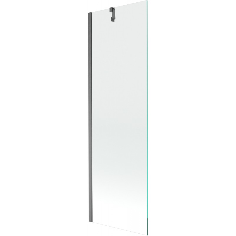 Mexen Next vonios ekranas su viena dalimi 60 x 150 cm, skaidrus, šlifuota ginklų pilka - 895-060-000-00-00-66