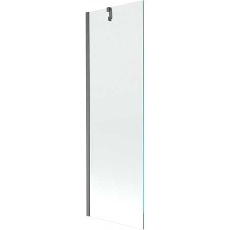 Mexen Next vonios ekranas su viena dalimi 60 x 150 cm, skaidrus, šlifuota ginklų pilka - 895-060-000-00-00-66