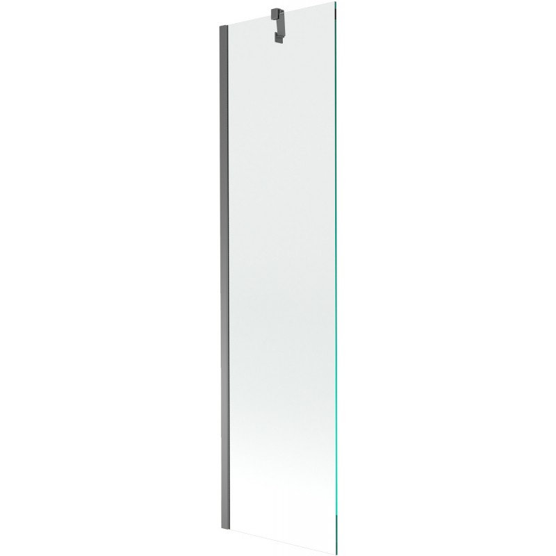 Mexen Next vienasparnis vonios ekranas 50 x 150 cm, skaidrus, tamsus metalas - 895-050-000-00-00-95