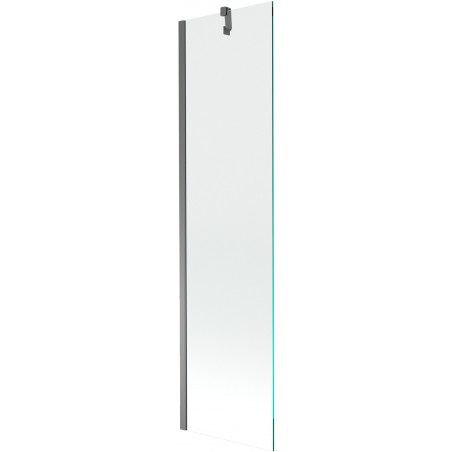 Mexen Next vienasparnis vonios ekranas 50 x 150 cm, skaidrus, tamsus metalas - 895-050-000-00-00-95
