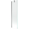 Mexen Next vienasparnis vonios ekranas 50 x 150 cm, skaidrus, tamsus metalas - 895-050-000-00-00-95