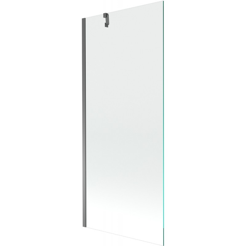 Mexen Next viengubis vonios ekranas 80 x 150 cm, skaidrus, gun metal - 895-080-000-00-00-95