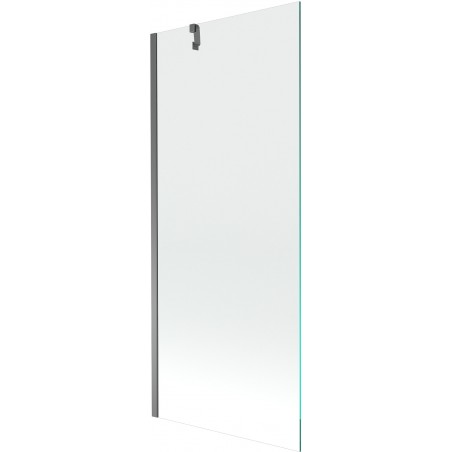 Mexen Next viengubis vonios ekranas 80 x 150 cm, skaidrus, gun metal - 895-080-000-00-00-95