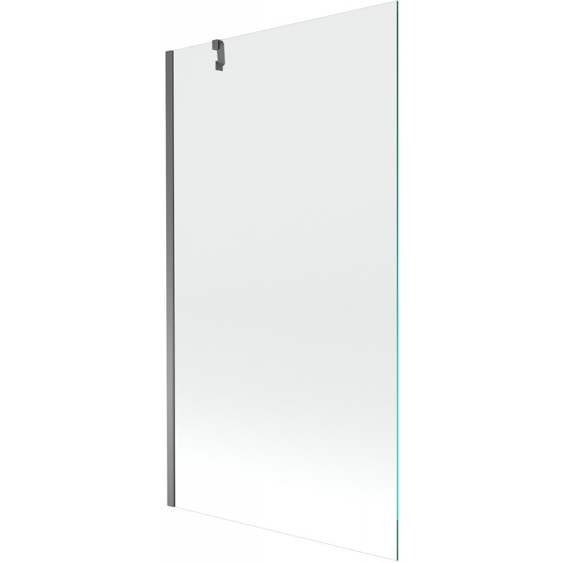 Mexen Next vonios sienelė 1-duris 100 x 150 cm, skaidri, gun metal - 895-100-000-00-00-95