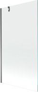 Mexen Next vonios sienelė 1-duris 100 x 150 cm, skaidri, metalas - 895-100-000-00-00-95